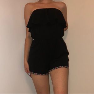 Strapless Black romper